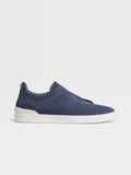 ZEGNA Utility Blue Suede Triple Stitch™ Sneakers