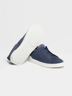 ZEGNA Utility Blue Suede Triple Stitch™ Sneakers