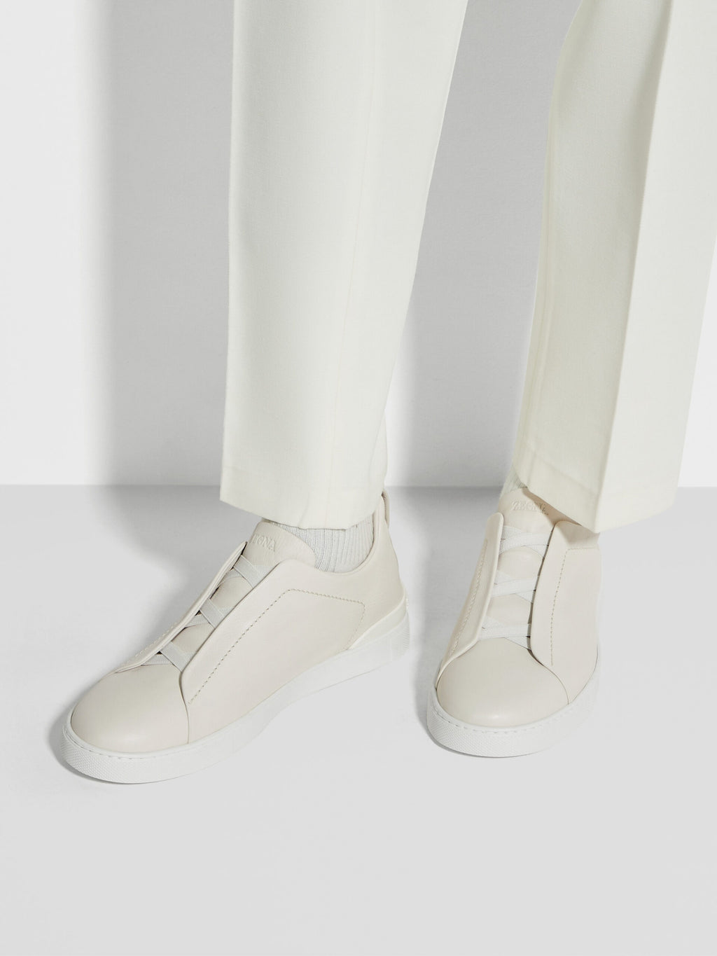 ZEGNA White Triple Stitch™ SECONDSKIN Sneakers