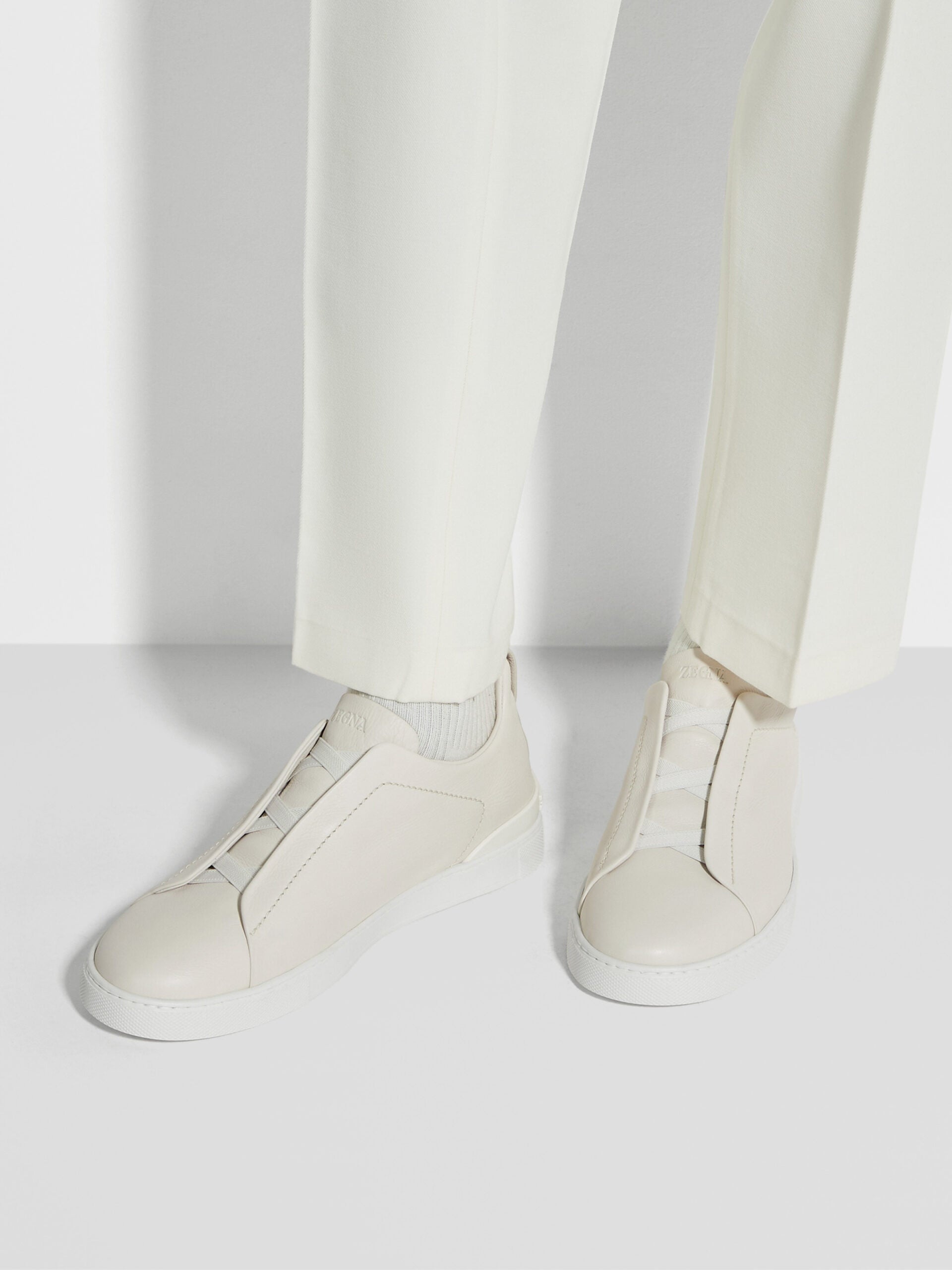 ZEGNA White Triple Stitch™ SECONDSKIN Sneakers