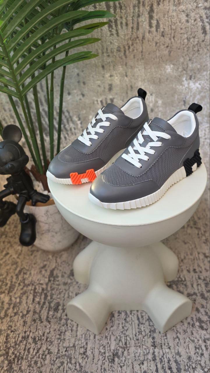 Hermès Grey Sporty Sneakers