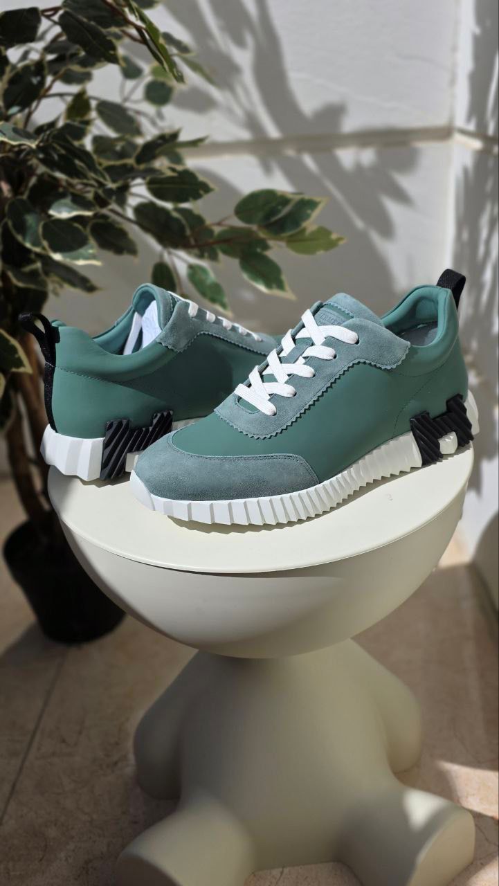 Hermes Green Casual Sneakers
