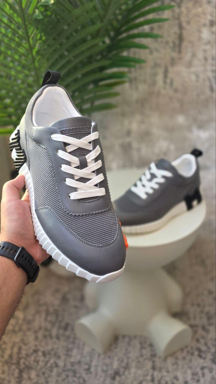 Hermès Grey Sporty Sneakers