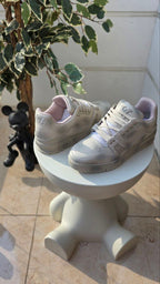 Louis Vuitton Beige Leather Sneakers