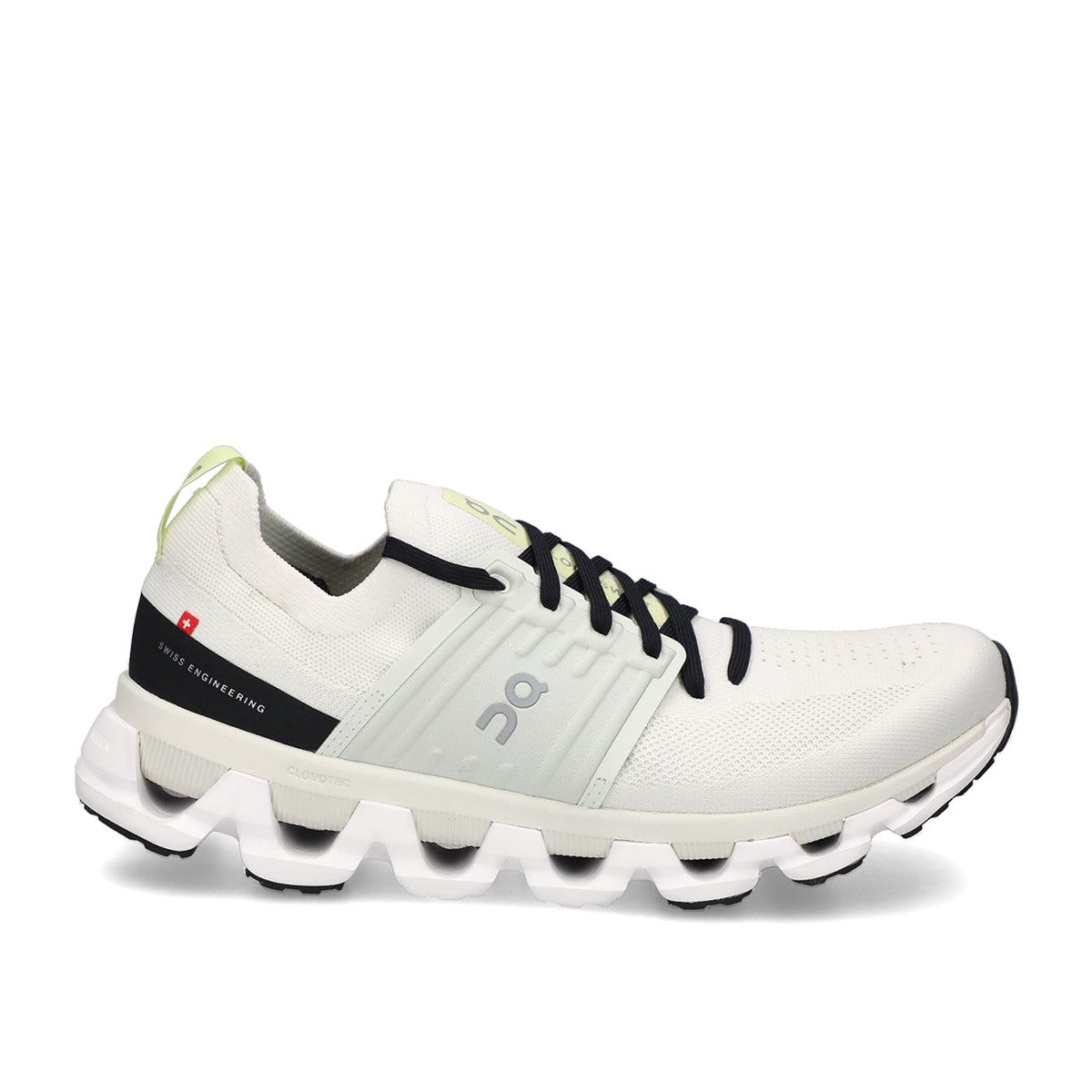 ON Cloudswift 3 running trainers in ivory and black