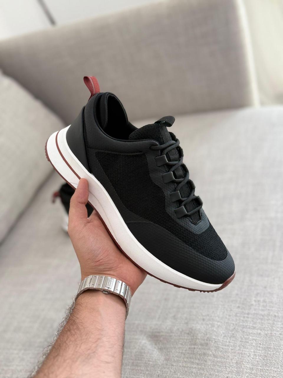 Loro piana Knit & Leather Performance Sneakers