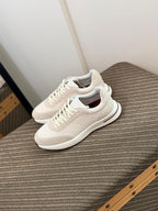 Loro piana Mesh & Suede Lace-Up Sneakers