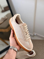 Loro piana Linen Blend Suede Sneakers