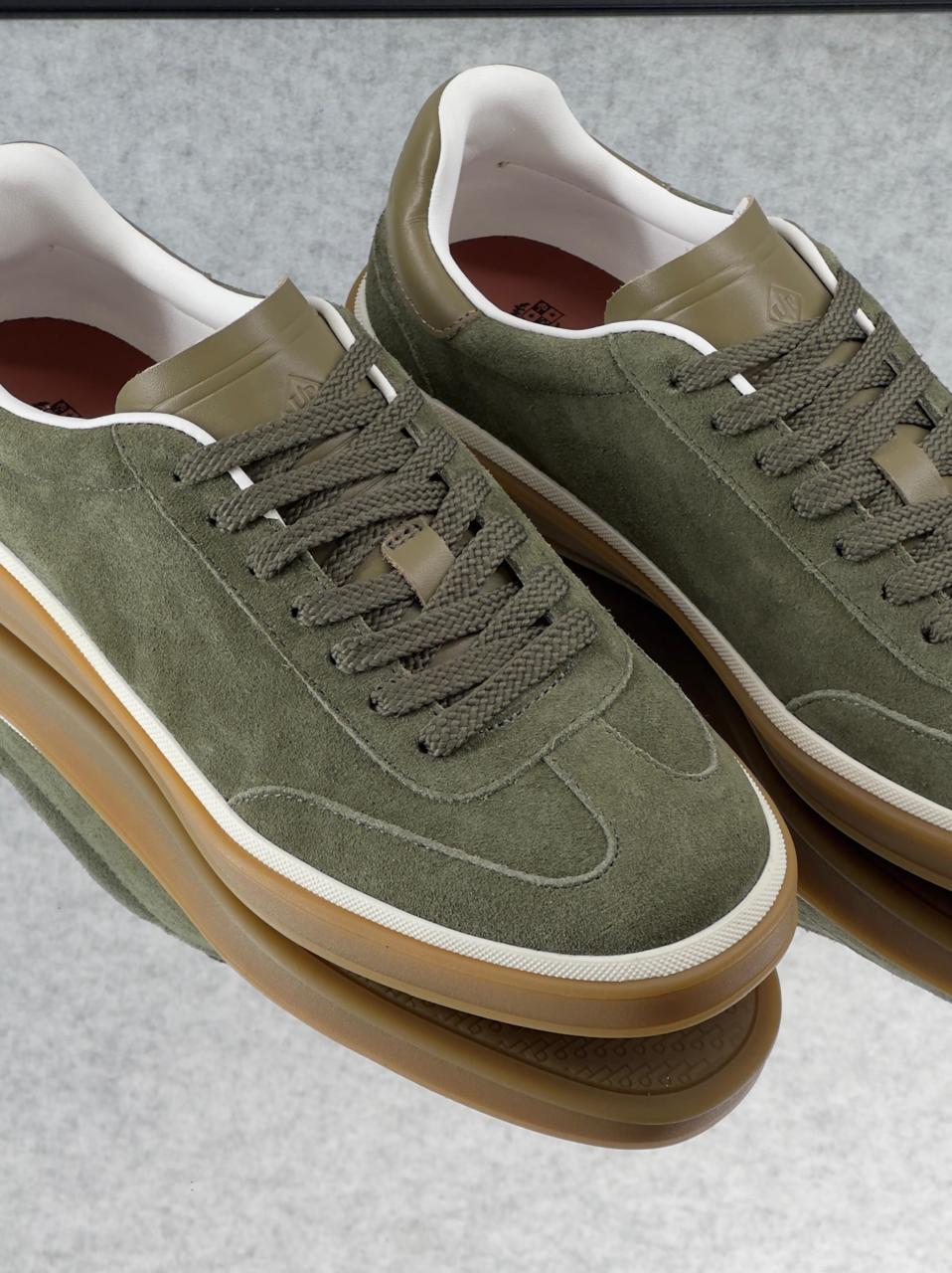 Loro piana Suede Court Sneakers