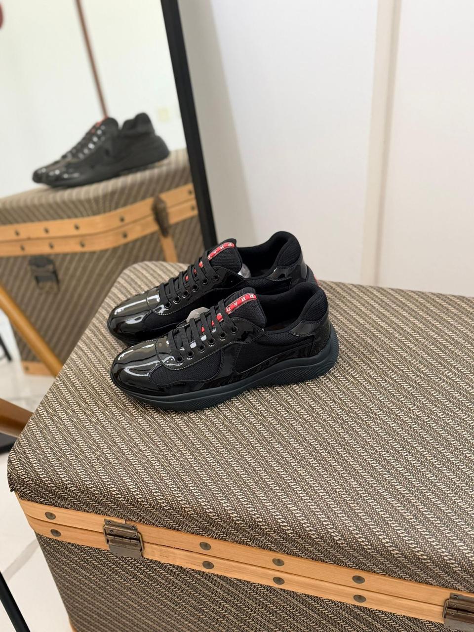 Prada Black America’s Cup Sneakers