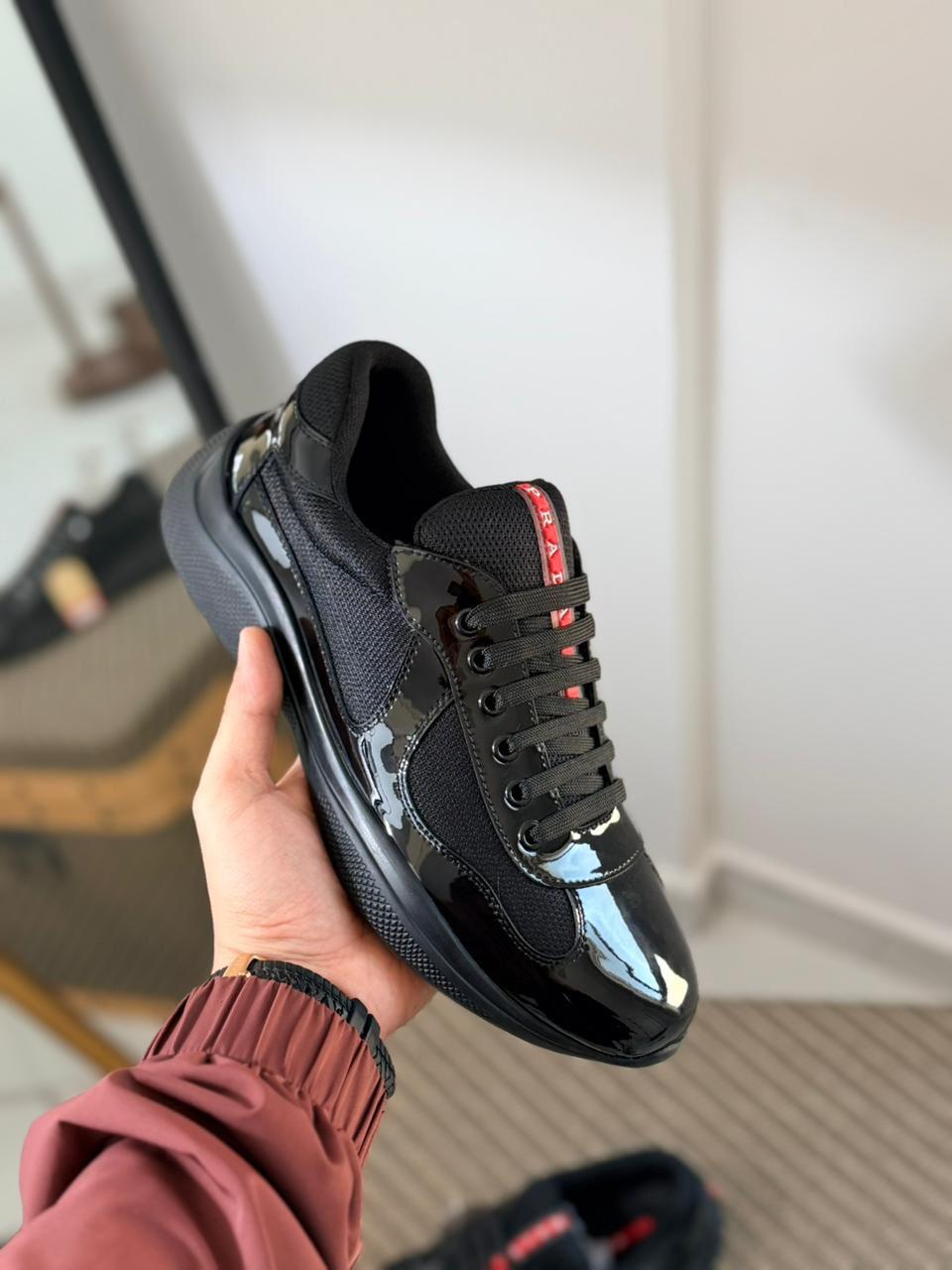 Prada Black America’s Cup Sneakers