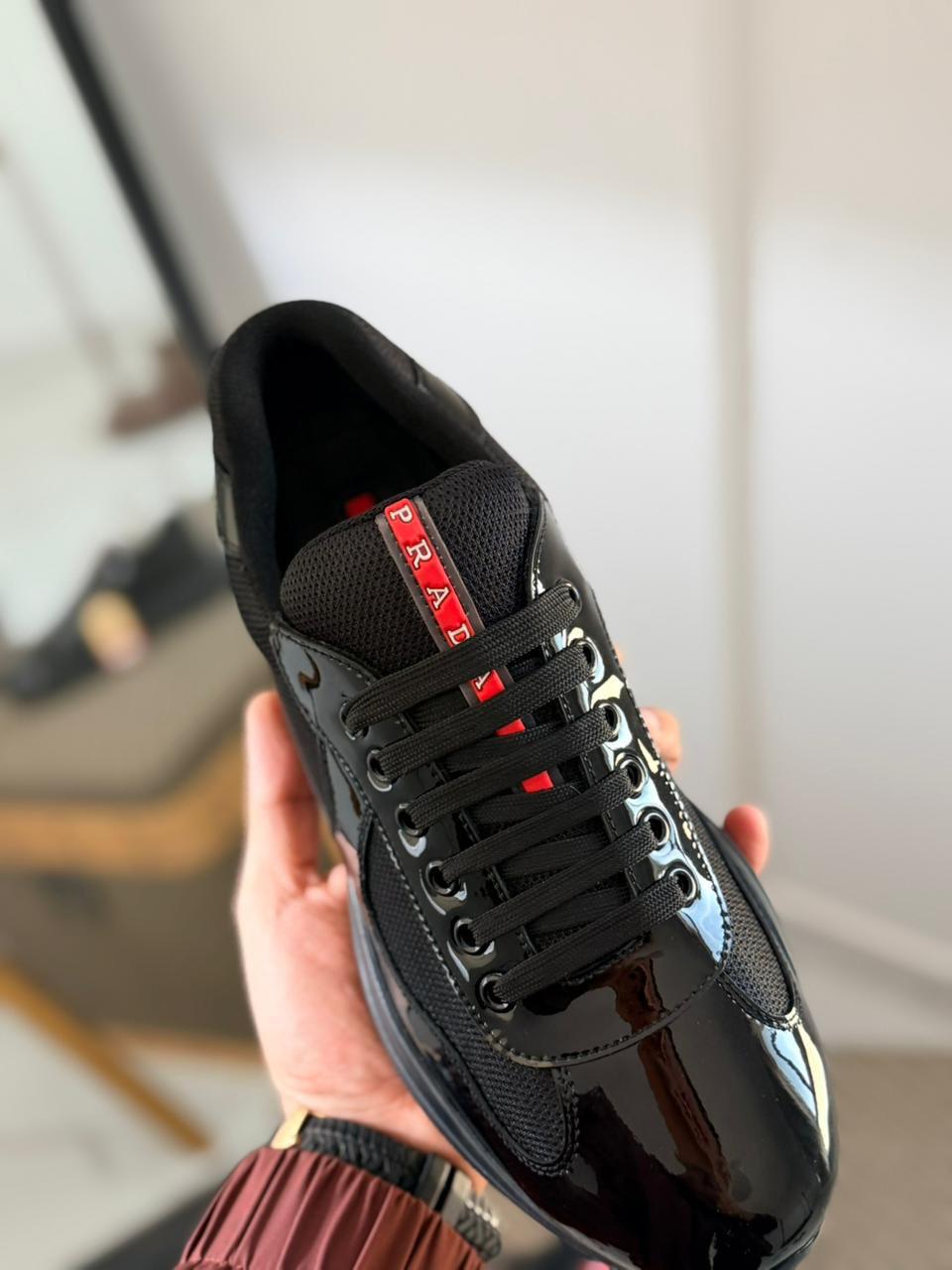 Prada Black America’s Cup Sneakers