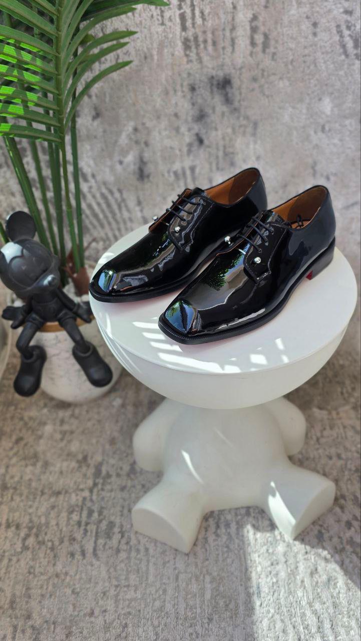Christian Louboutin Greggo Patent Leather Derbies