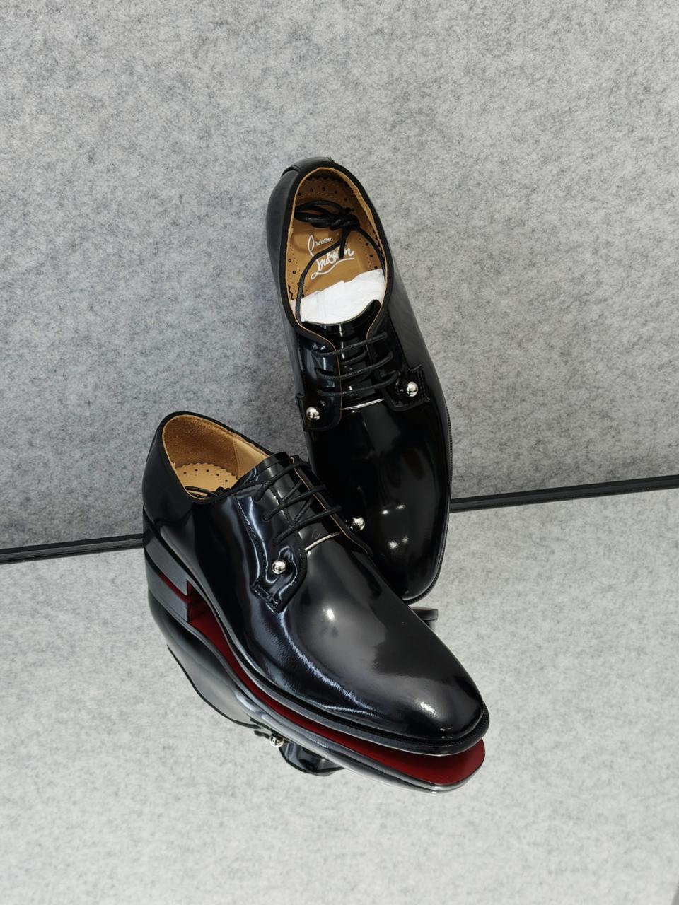 Christian Louboutin Greggo Patent Leather Derbies