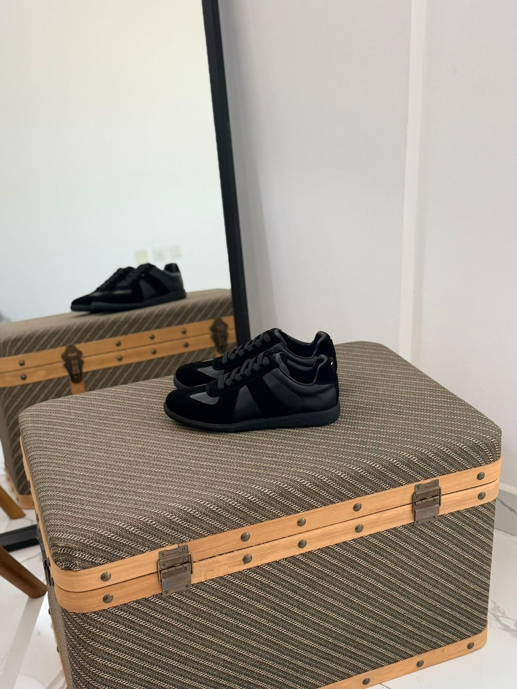 Maison Margiela Replica Low-Top Sneakers (Triple Black)