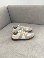 Maison Margiela Replica Low-Top Leather Sneakers (White / Grey / Gum)