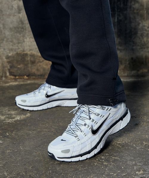 Nike P-6000 (White/Black-Metallic Silver)