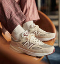 New Balance 990v6 Made in USA (Cream with Burgundy/Plum)