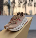 On Running Cloudtilt (Sand/Iron or Beige with Red accents)