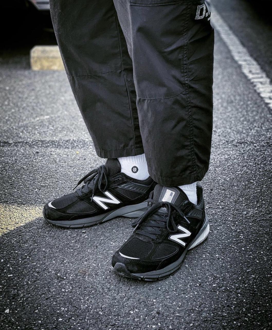 New Balance 990v5 Made in USA (Black with Silver)