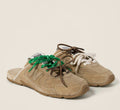 New Balance x Miu Miu 530 SL Suede Mules (Ecru / Beige)