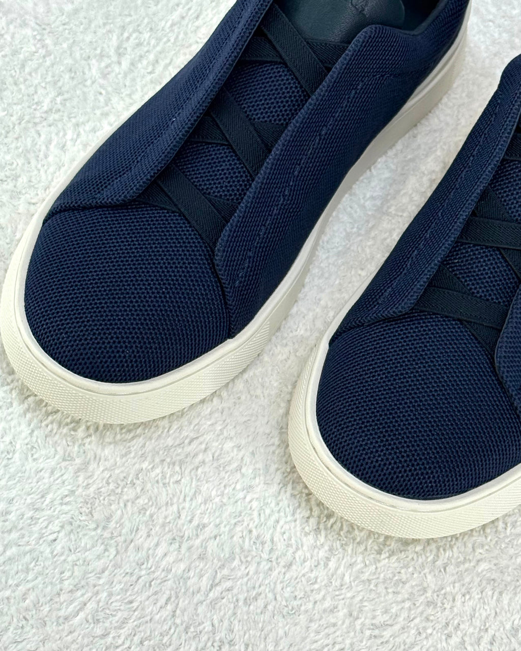 ZEGNATriple Stitch™ Knit Sneakers (Navy Blue)