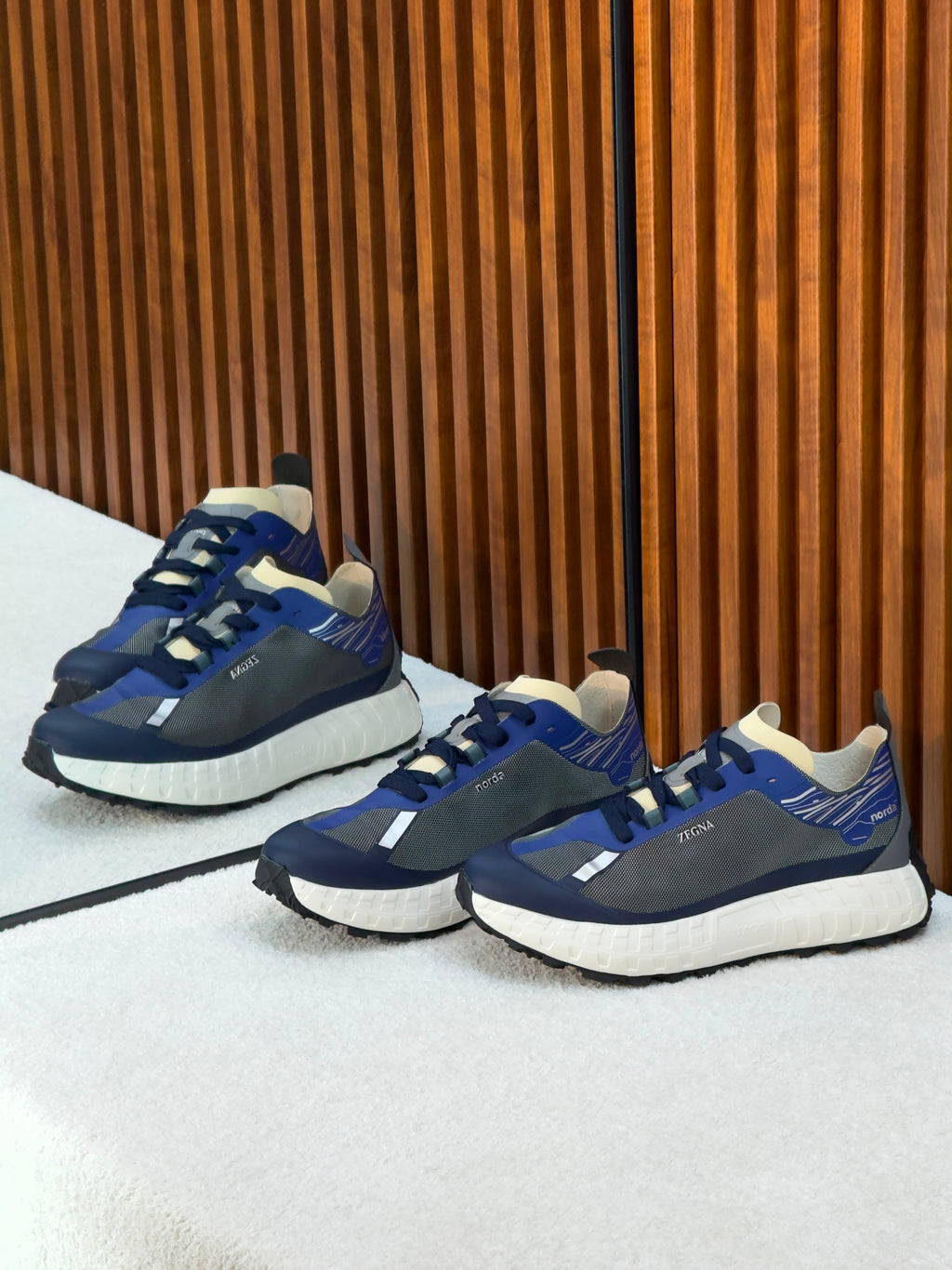 ZEGNA x norda™ Running Sneakers (Blue & Grey)
