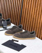 ZEGNA L’Asola Suede Sneakers (Charcoal Grey)
