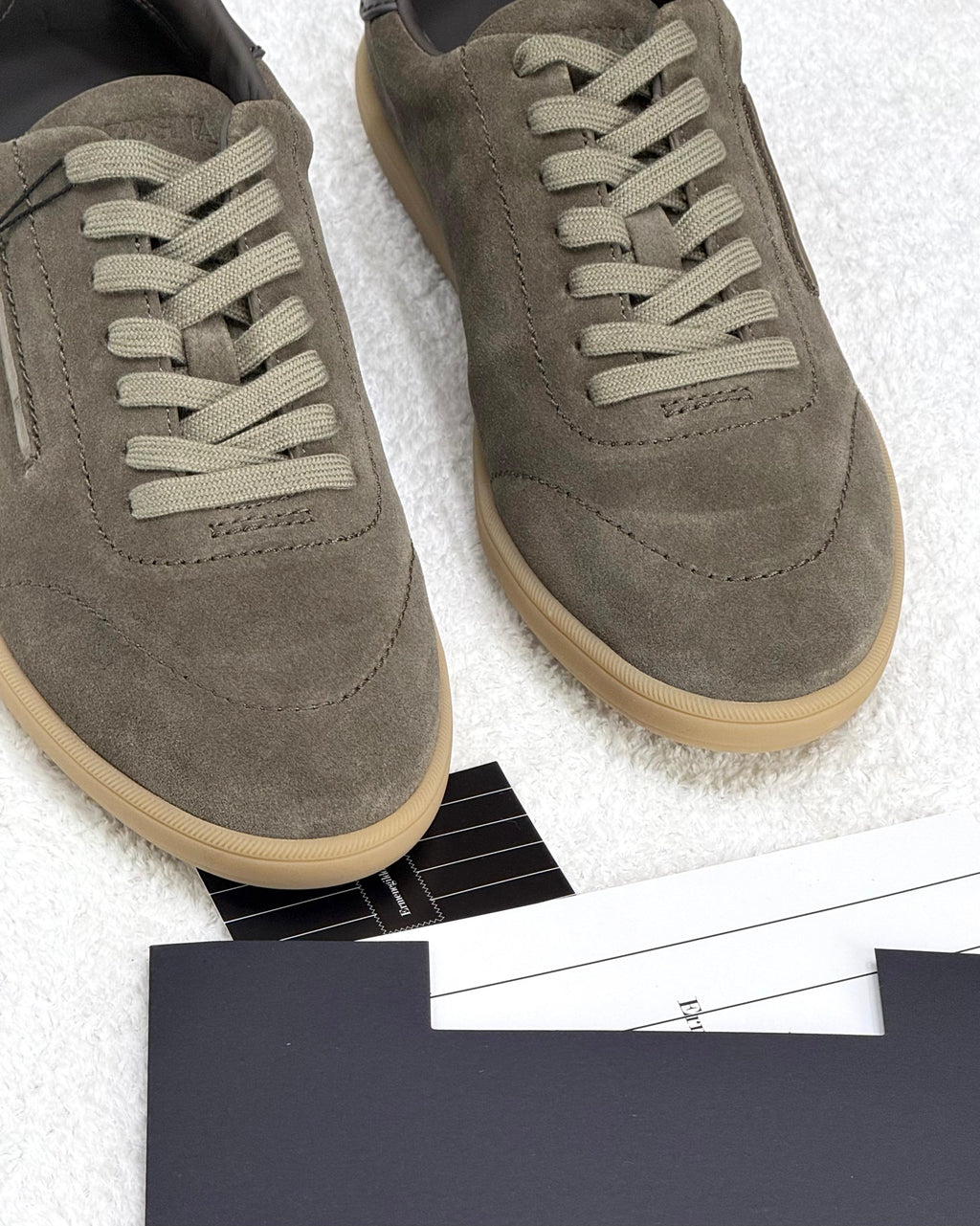ZEGNA L’Asola Suede Sneakers (Grey)