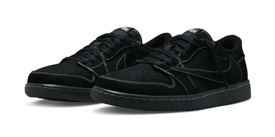 Air Jordan 1 Retro Low OG x Travis Scott "Black Phantom" (Black/Phantom-Ale Brown)