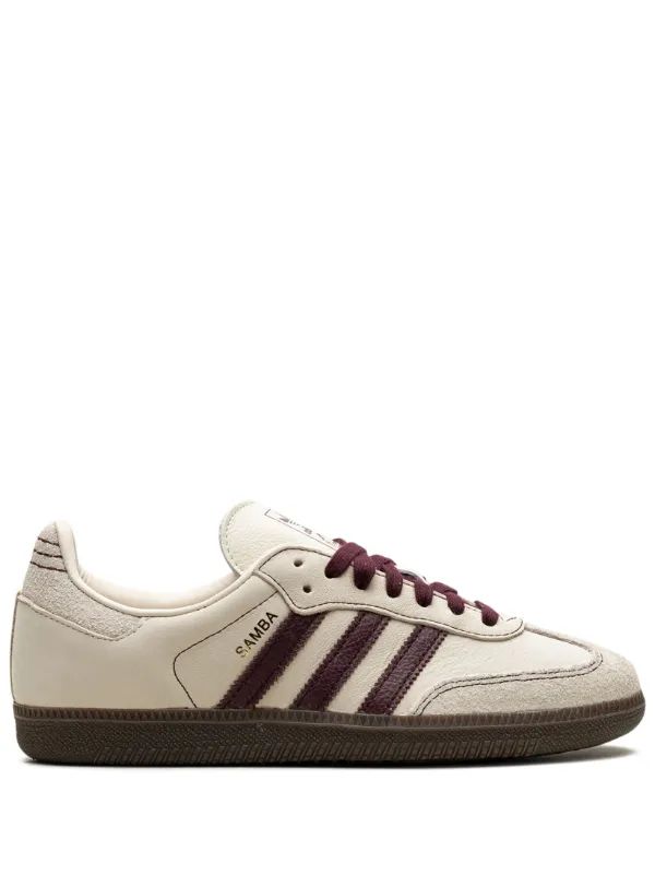 Adidas Samba OG (Wonder White / Maroon)