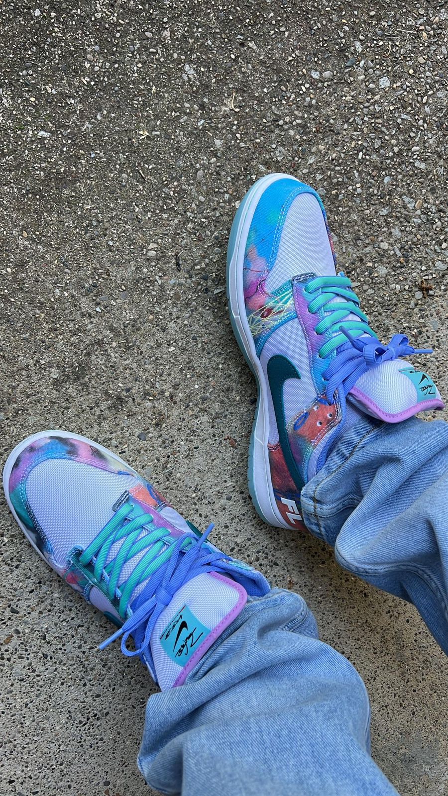 Nike SB Dunk Low Pro x Futura Laboratories (Bleached Aqua)
