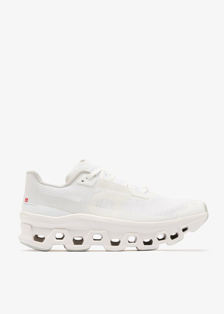 On Cloudmonster (All White)