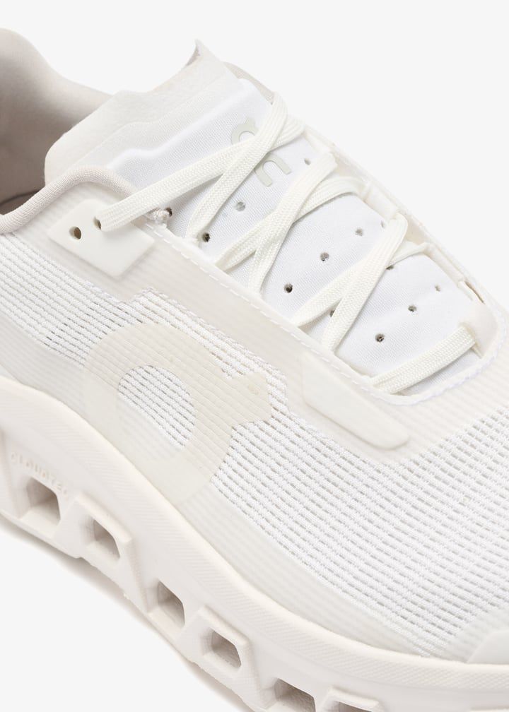On Cloudmonster (All White)