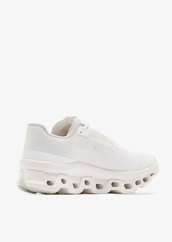 On Cloudmonster (All White)