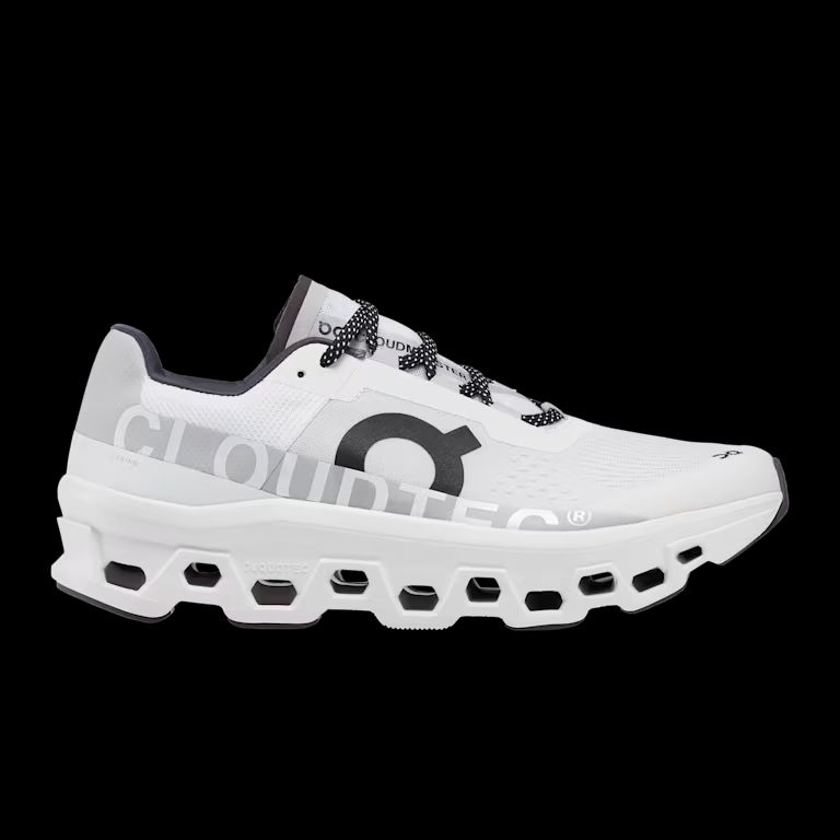 On Cloudmonster (White / Black)