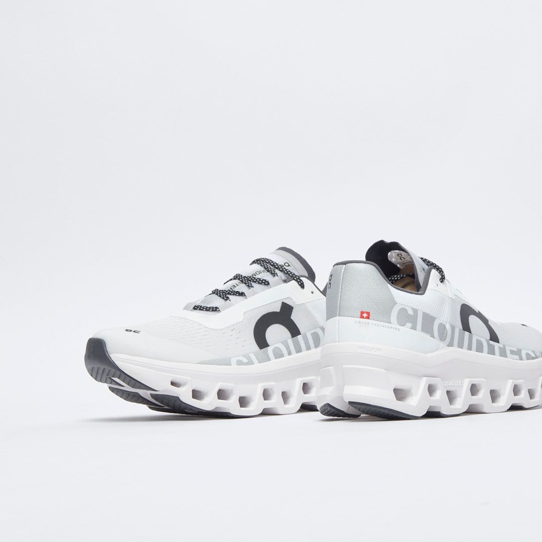 On Cloudmonster (White / Black)