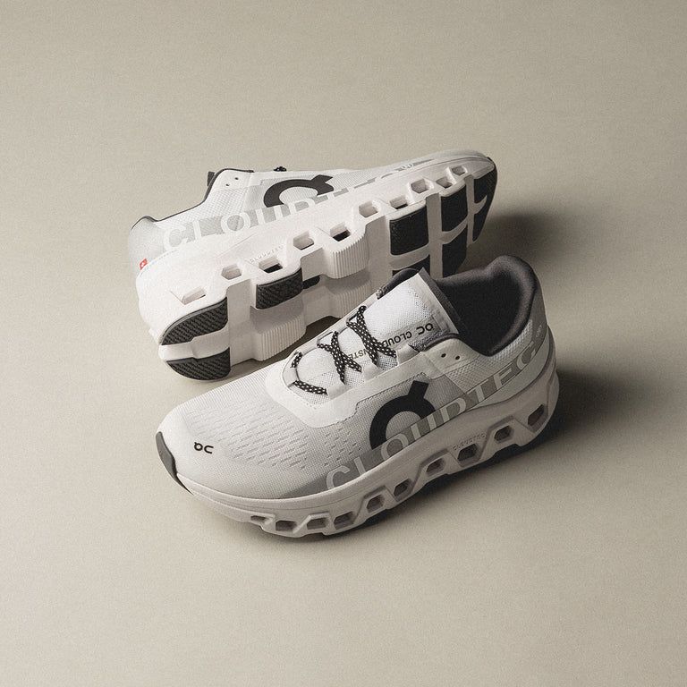 On Cloudmonster (White / Black)