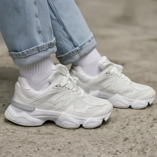 New Balance 9060 (Triple White / Sea Salt White)