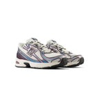 New Balance 740 (White with Purple and Metallic Silver)
