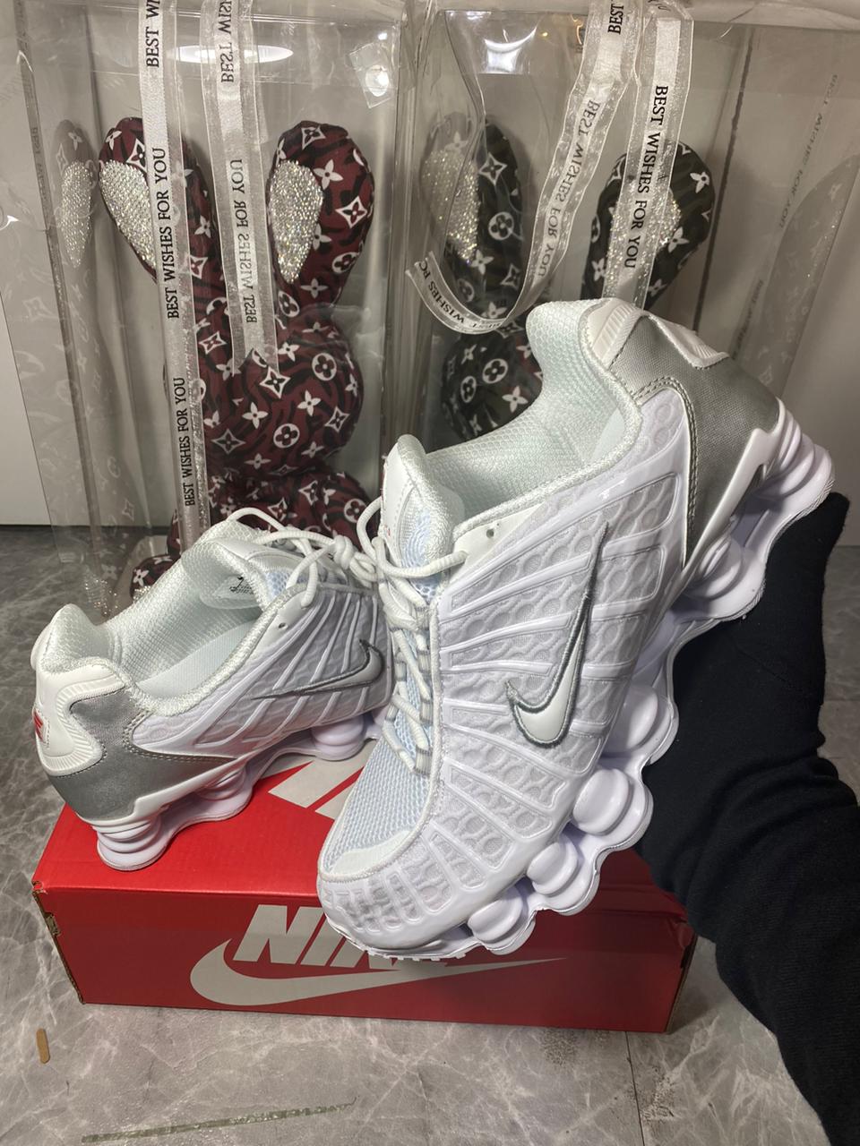 Nike Shox TL (White/Metallic Silver)