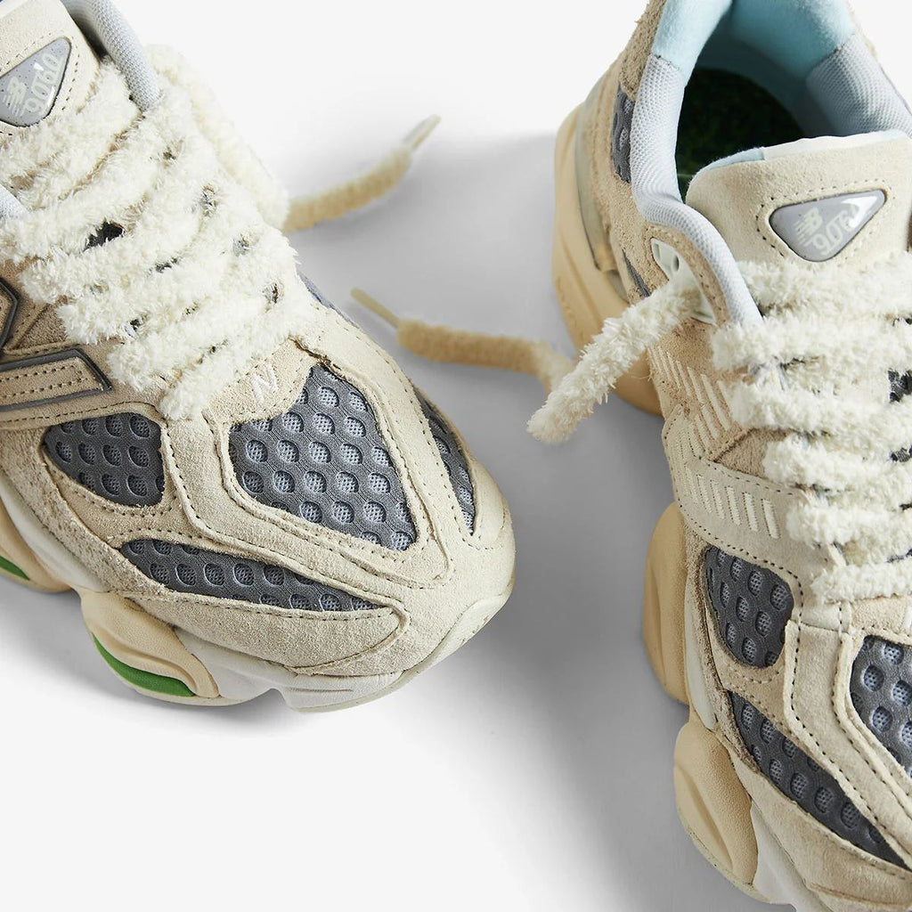 New Balance 9060 (Mushroom with Grey and Shamrock Green / Bricks & Wood Collaboration)