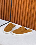 Christian Louboutin Chambelik Suede Backless Mules / Slip-On Loafers (Tan / Camel)