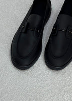 Christian Louboutin Chambelik Suede Slip-On Loafers (Black)