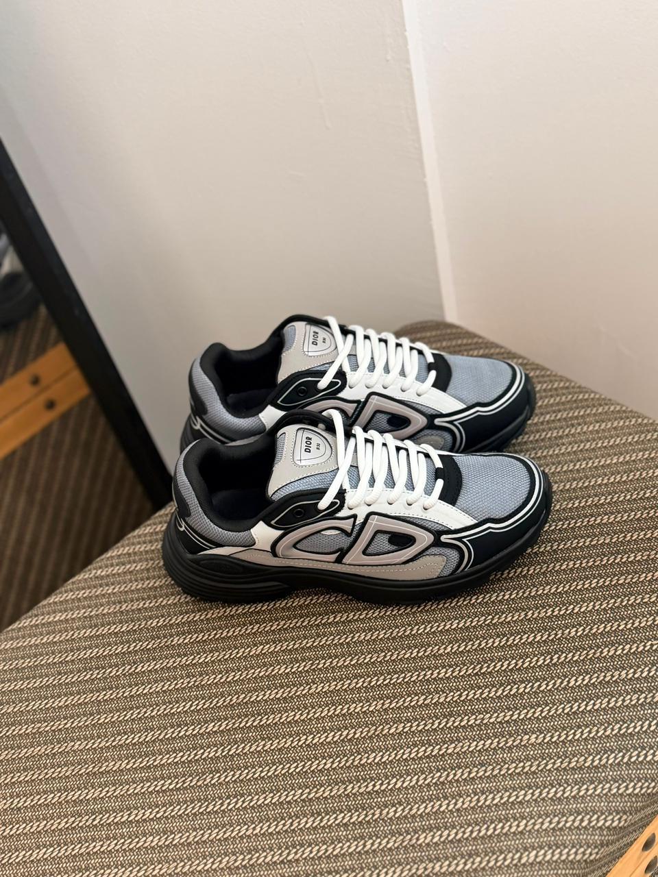 Dior B30 Sneaker (Grey / Black / White)