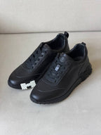 Hermès Bouncing Sneaker (Black Leather / Perforated)