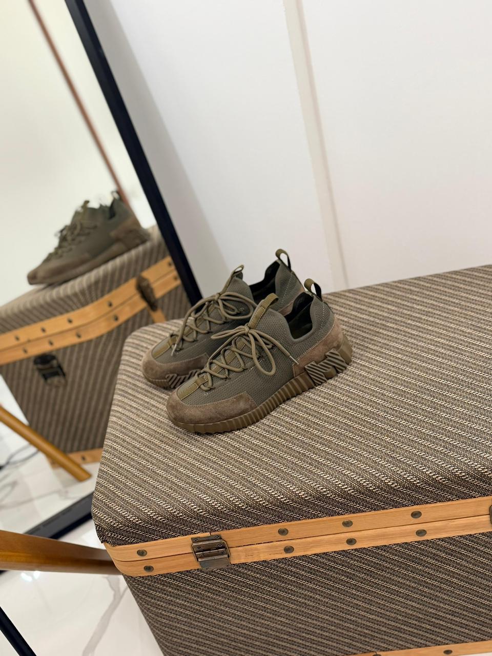 Hermès Freestyle Sneaker (Khaki / Olive Green)