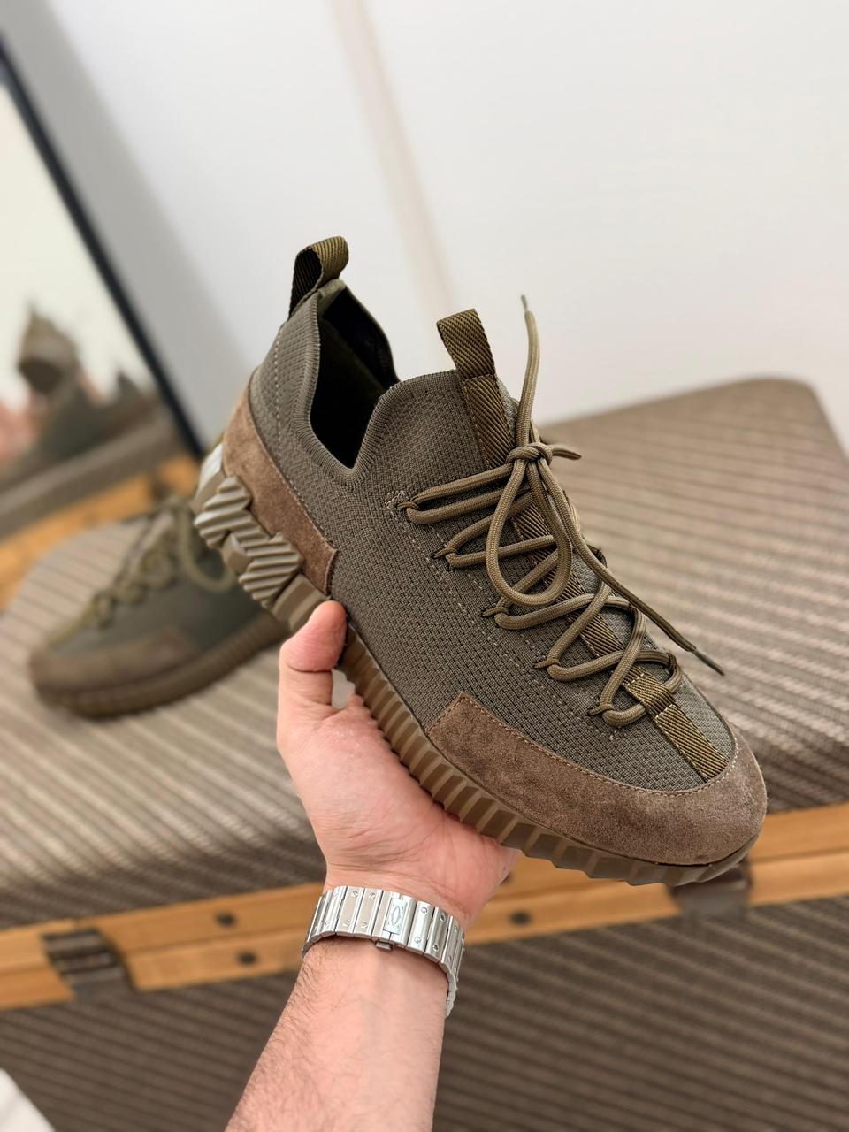 Hermès Freestyle Sneaker (Khaki / Olive Green)