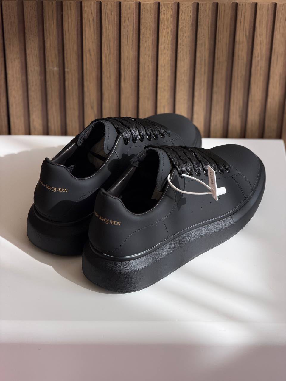 Alexander McQueen Oversized Sneaker (Monochrome Black / Matte Finish)