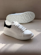 Alexander McQueen Oversized Sneaker (White / Black Heel Tab)